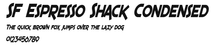 SF Espresso Shack Condensed Preview