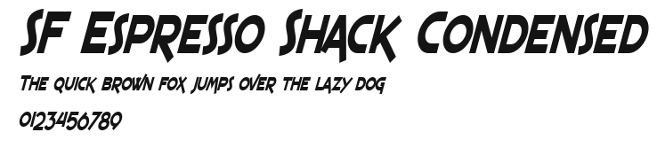 SF Espresso Shack Condensed Preview