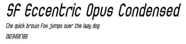 SF Eccentric Opus Condensed Preview
