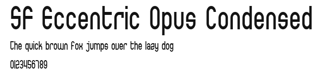 SF Eccentric Opus Condensed Preview
