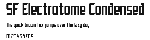 SF Electrotome Condensed Preview