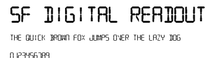 SF Digital Readout Preview