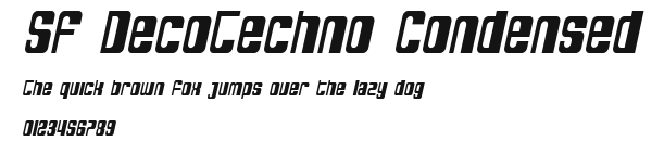 SF DecoTechno Condensed Preview