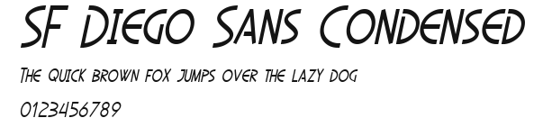 SF Diego Sans Condensed Preview