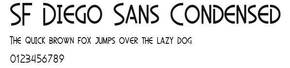 SF Diego Sans Condensed Preview