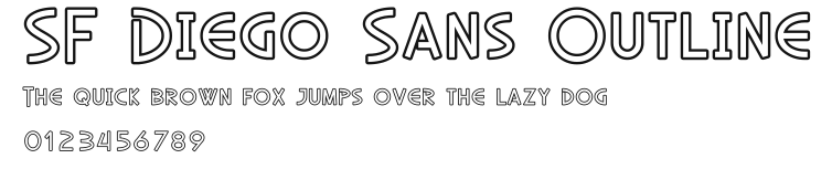 SF Diego Sans Outline Preview