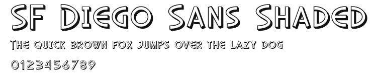 SF Diego Sans Shaded Preview
