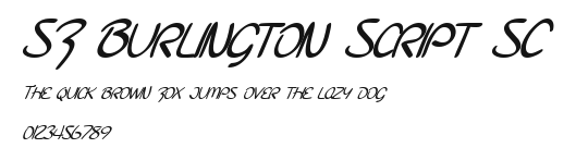 SF Burlington Script SC Preview