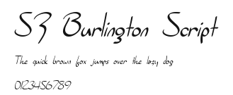 SF Burlington Script Preview
