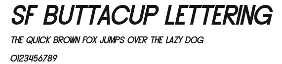 SF Buttacup Lettering Preview