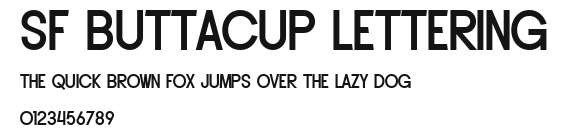 SF Buttacup Lettering Preview