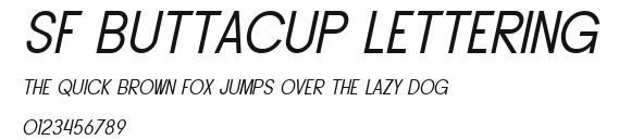 SF Buttacup Lettering Preview