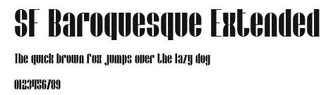 SF Baroquesque Extended Preview
