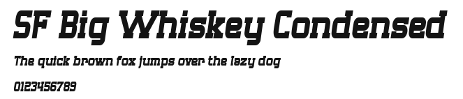 SF Big Whiskey Condensed Preview