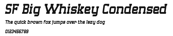 SF Big Whiskey Condensed Preview