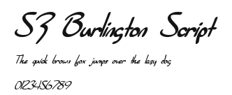 SF Burlington Script Preview