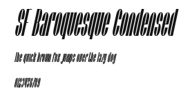 SF Baroquesque Condensed Preview
