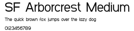 SF Arborcrest Medium Preview
