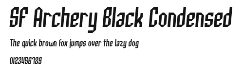 SF Archery Black Condensed Preview