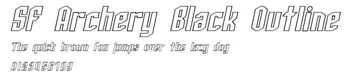 SF Archery Black Outline Preview