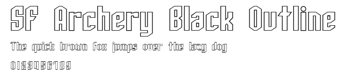 SF Archery Black Outline Preview