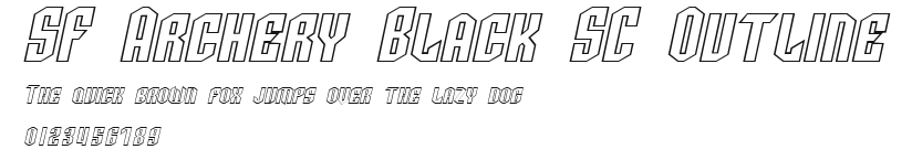 SF Archery Black SC Outline Preview