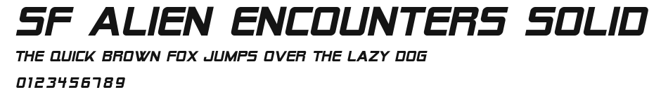 SF Alien Encounters Solid Preview