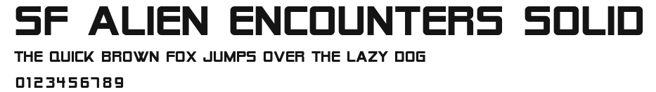 SF Alien Encounters Solid Preview