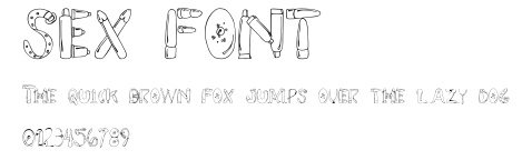 SEX FONT Preview