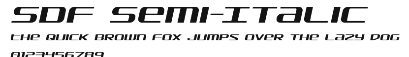 SDF Semi-Italic Preview