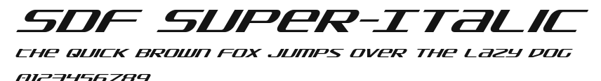 SDF Super-Italic Preview
