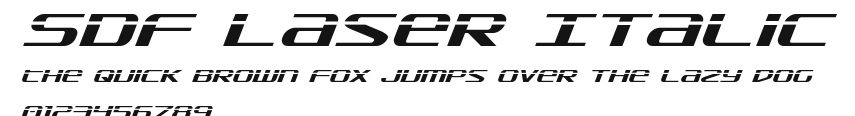 SDF Laser Italic Preview