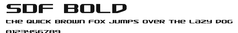 SDF Bold Preview