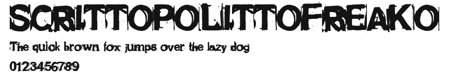 SCRITTOPOLITTOFREAKO Preview