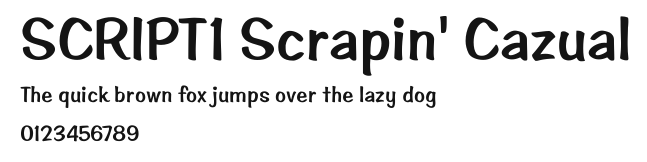 SCRIPT1 Scrapin' Cazual Preview