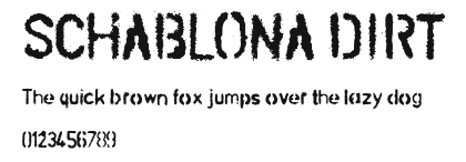 SCHABLONA DIRT Preview