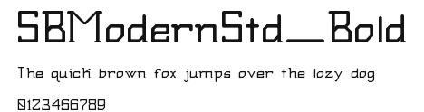 SBModernStd_Bold Preview