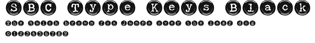 SBC Type Keys Black Preview