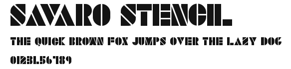 SAVARO STENCIL Preview