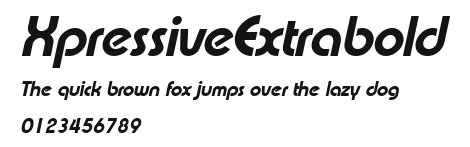 XpressiveExtrabold Preview