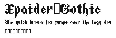Xpaider_Gothic Preview