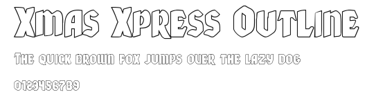 Xmas Xpress Outline Preview