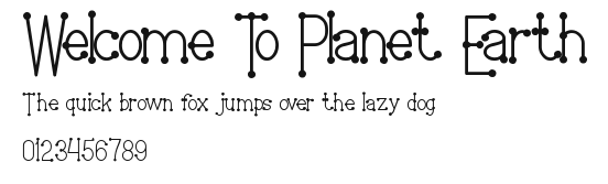Welcome To Planet Earth Preview