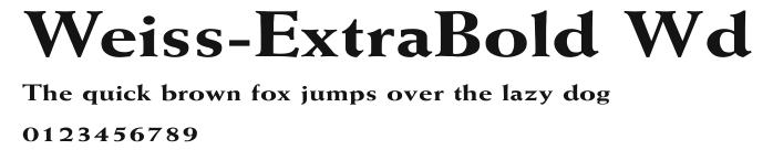Weiss-ExtraBold Wd Preview