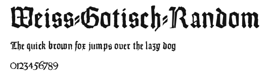 Weiss-Gotisch-Random Preview