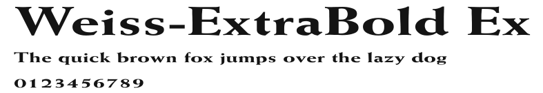 Weiss-ExtraBold Ex Preview
