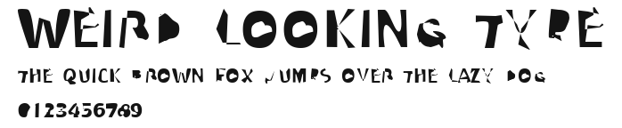 Weird Looking Type Preview