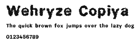 Wehryze Copiya Preview