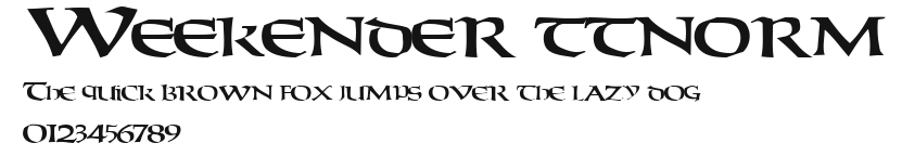 Weekender ttnorm Preview