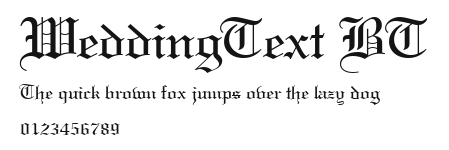 WeddingText BT Preview